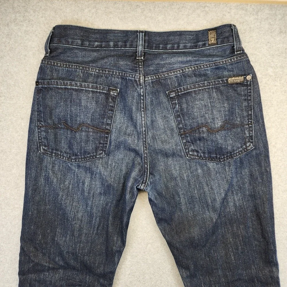 7 For All Mankind Austyn Jeans Mens 32x29 Straight Denim Blue Dark wash